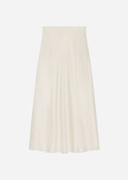 Bias Cut Slip Skirt in Silk - Ivory - CO Collections